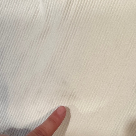 Jordan White Ribbed Zip Tank Top - Picture 3 of 3